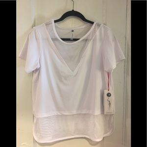 Gottex Studio Tee with Mesh Trim.